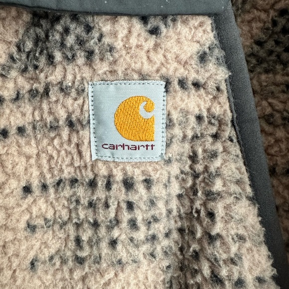 Carhartt Women’s Aztec Fleece Tan Pullover Relaxed Fit Sz XXL - Picture 3 of 5